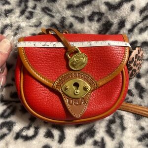 Rare Red/British Tan R74 Cavalry Belt Bag